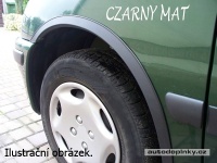 Lemy blatníků černé matné Hyundai Galloper 3dv. -- rok výroby 1998-2003 (4dílná sada) Lemy blatníků černé matné Hyundai Galloper 3dv. -- rok výroby 1998-2003 (4dílná sada)